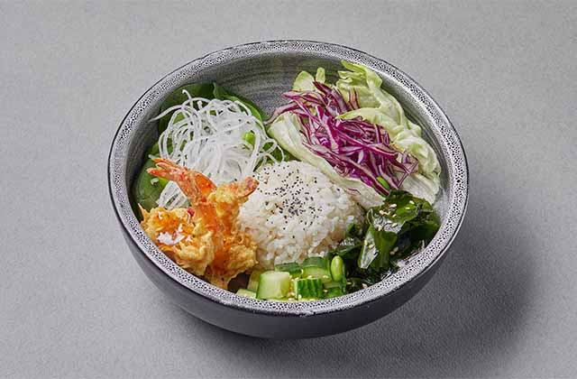 Боул с креветками